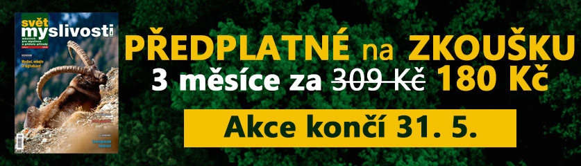 Předplatné časopisu Svět myslivosti na zkoušku