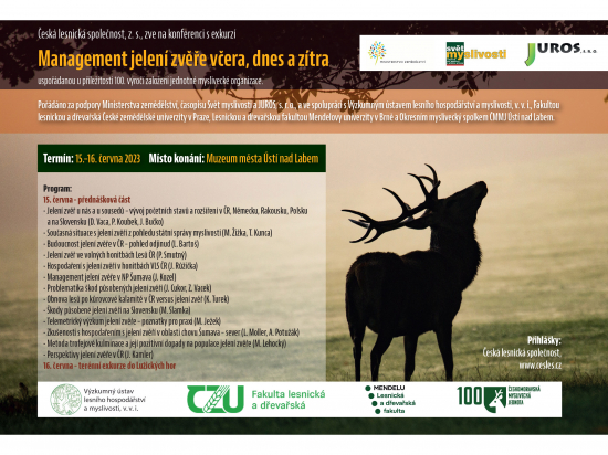 Celostátní konference „Management jelení zvěře včera, dnes a zítra“
