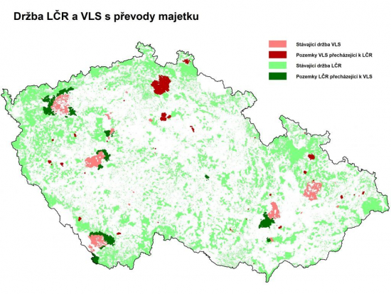 Změna práva hospodařit s majetky Lesů ČR a VLS ČR se prozatím odkládá
