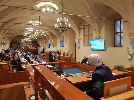 Petici na podporu ústavního práva bránit se i se zbraní Senát podpořil