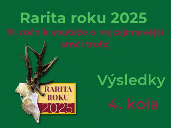 Rarita roku 2025 – výsledky 4. kola