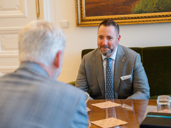 Igor Červený při schůzce s prezidentem Petrem Pavlem 19. 2. 2026. 