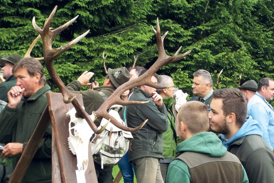 Výstava trofejí a shozů z Chráněné poľovné oblasti Poľana