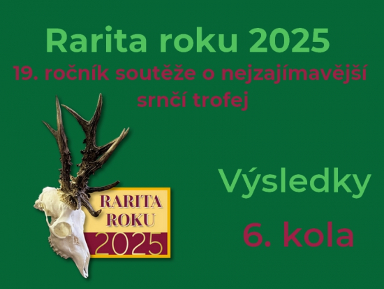 Rarita roku 2025 – výsledky 6. kola